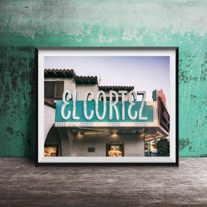 EL CORTEZ CASINO, Las Vegas - Unframed Photography Print - Downtown Las Vegas, Nevada Hotel & Casino Signs, Fremont Street
