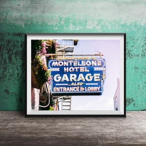 New Orleans Photography, Wall Art NOLA Photo Unframed Print French Quarter Photography Hotel Monteleone Garage, NOLA Architecture image 1