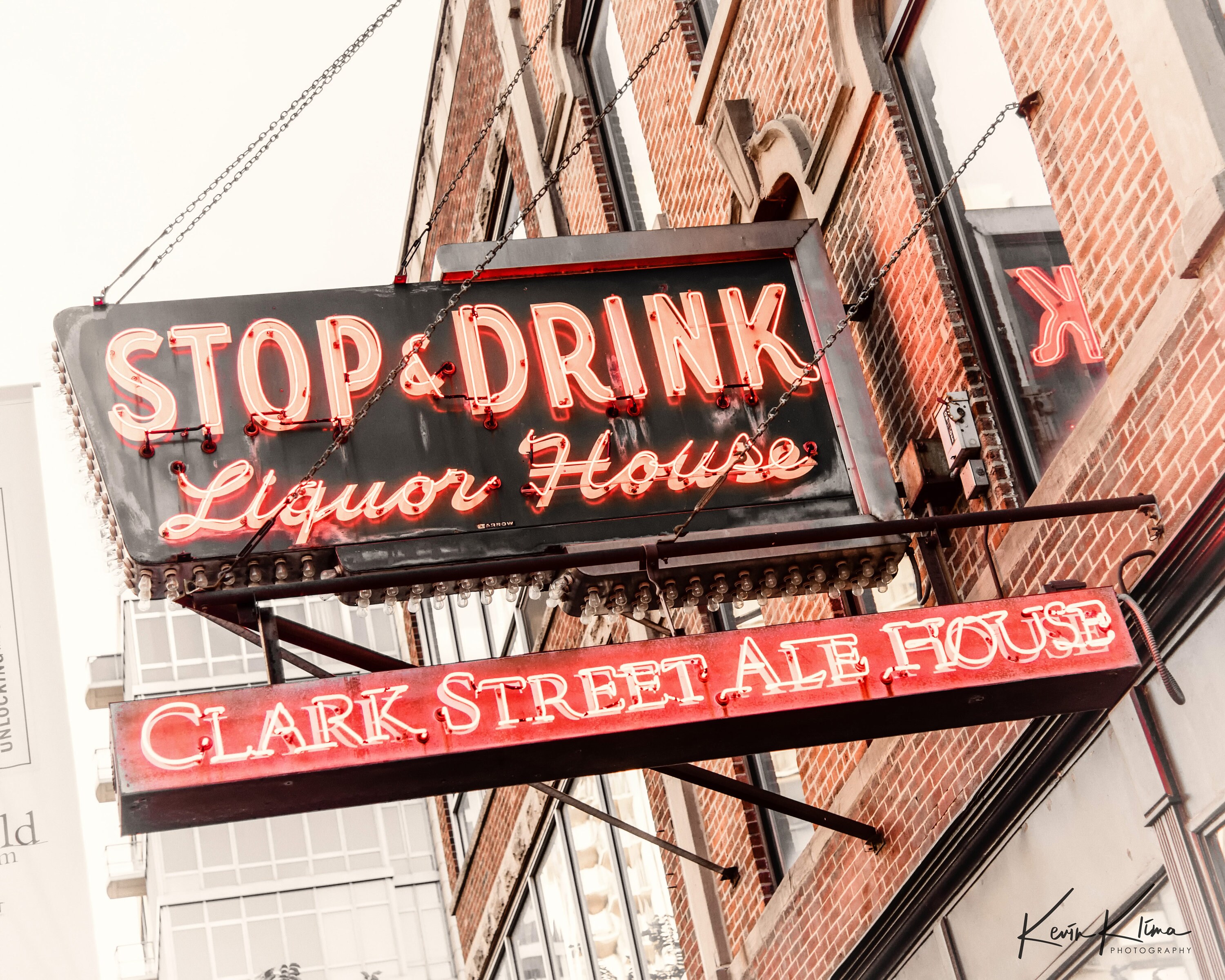 Clark Street Ale House Chicago Bar River North Chicago Etsy Canada