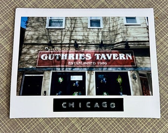 GUTHRIE'S TAVERN Chicago - Limited Edition Original Instant Film #1/1 - Unframed/Ready-to-Frame - Lakeview, Chicago Instax Photography