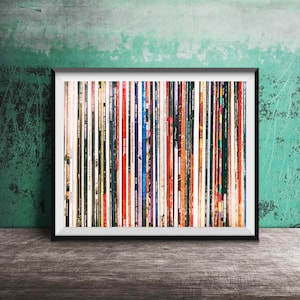 Vintage Record Albums Print - Photography Art Print photo - Album Wall Art