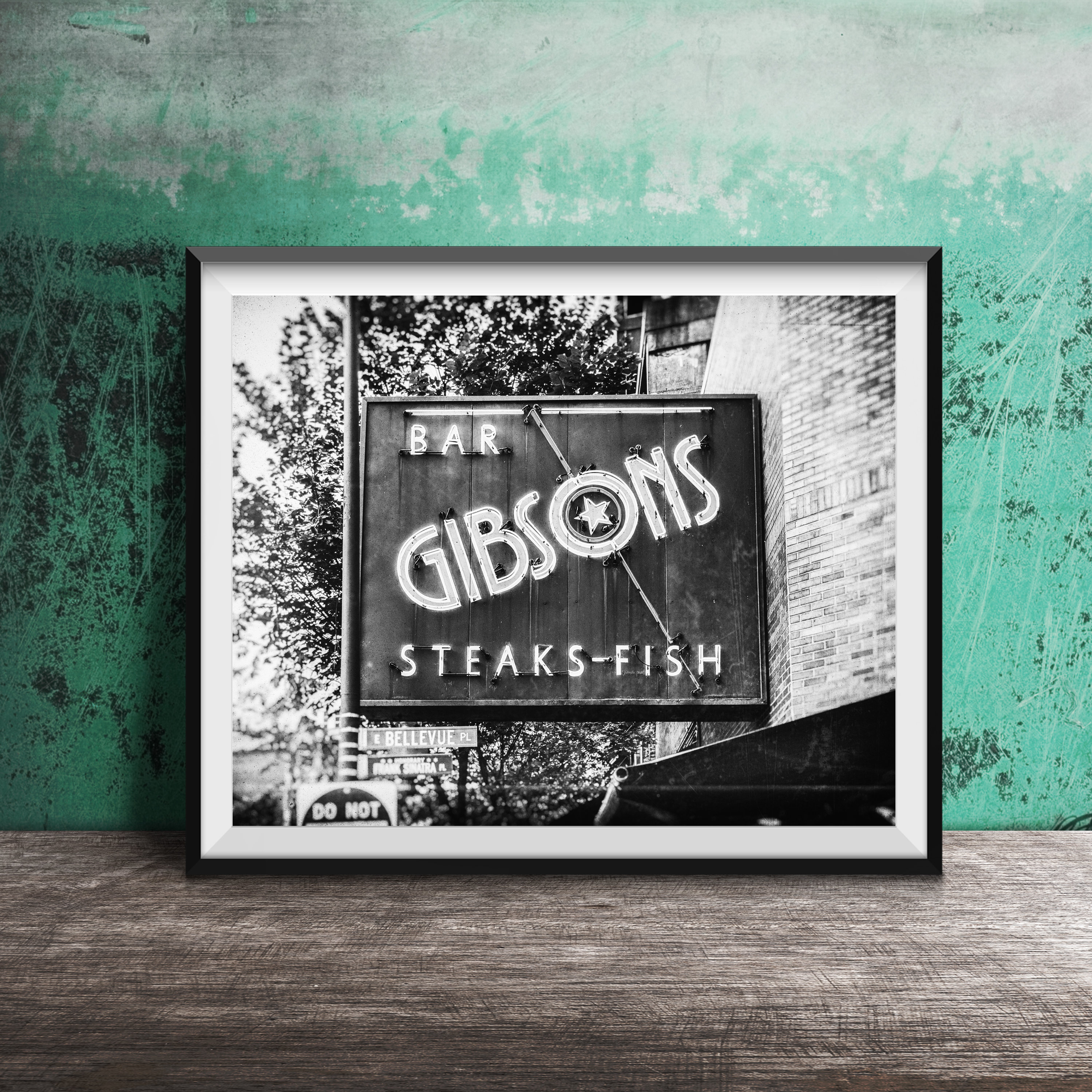 GIBSON'S STEAK HOUSE Gold Coast Chicago Wall Art Etsy