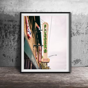 SLUGGERS Sports Bar, Chicago Bar Wall Art Print - Lakeview, Chicago Sign Photography - Unframed, Ready-to-Frame Print - Wrigleyville Sign