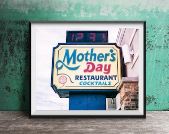 MOTHER'S DAY RESTAURANT - Unframed Chicagoland Photography Print - North Riverside, Illinois - Mom's Day Gift, Mothers Kitchen Decor