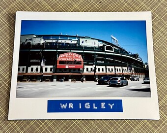 WRIGLEY FIELD - Limited Edition Original Instant Film Print #1/1 - Unframed/Ready-to-Frame - Wrigleyville, Chicago Cubs Baseball