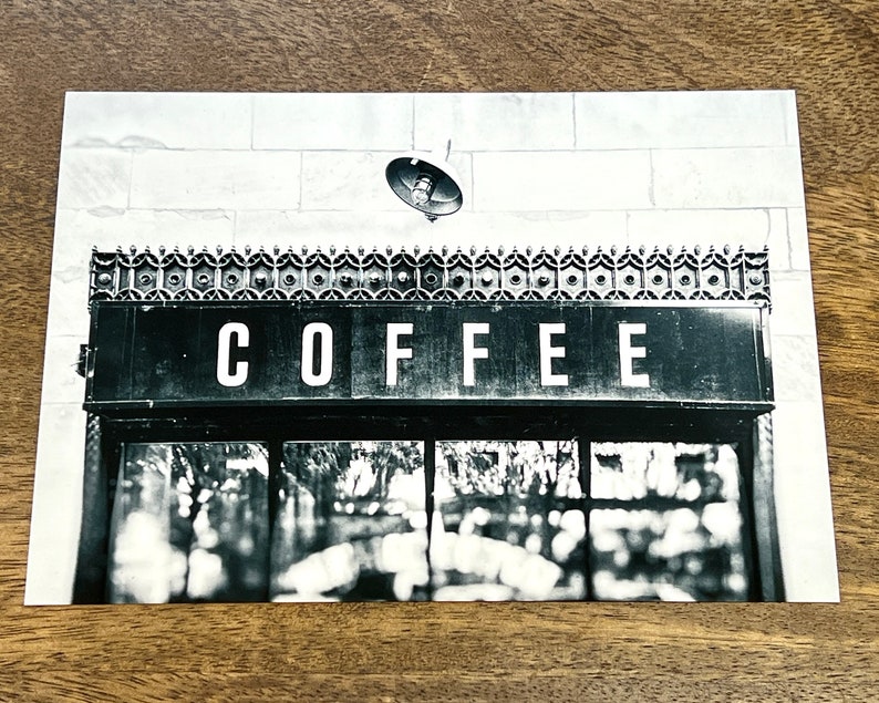 CAFÉ Arte de la pared de la cocina Fotografía del letrero del desayuno Impresión fotográfica moderna Decoración del hogar Cafetería imagen 5
