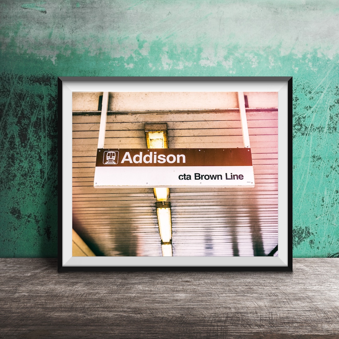 Print Cta Chicago CTA Sign Photography - Chicago Decor - Unframed Wall Art Print ...