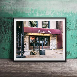 RAVENS, Lincoln Park, Chicago - Unframed Photography Print - Restaurant Bar Sign Photograph