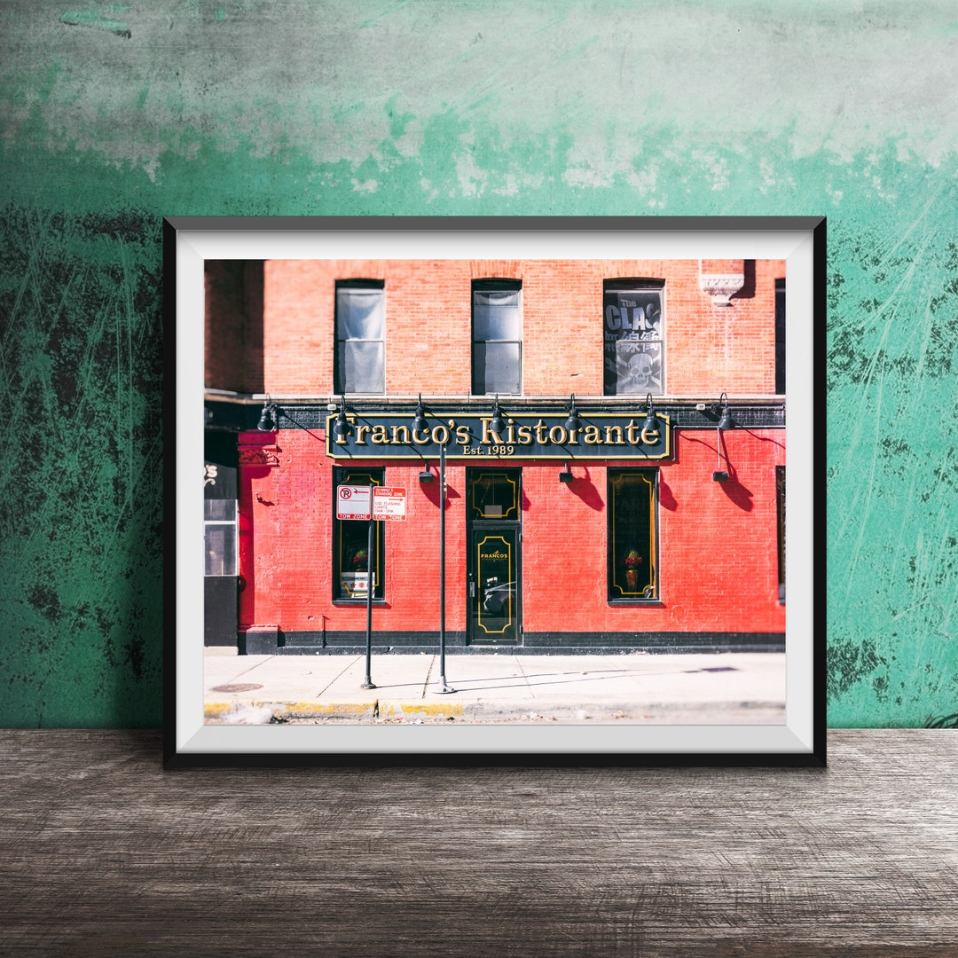 FRANCO'S RISTORANTE, Chicago Wall Art Unframed Chicago Photography ...