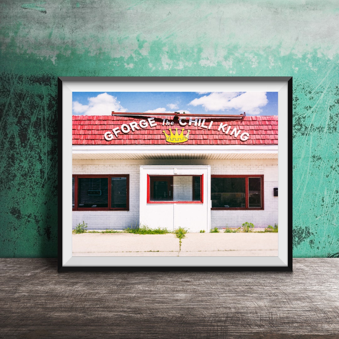 the CHILI KING, Des Moines Unframed Photography Print Restaurant