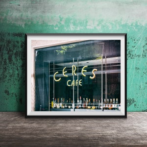 CERES CAFE, Downtown Chicago - Unframed Photography Print - Chicago Restaurant Bar Signs