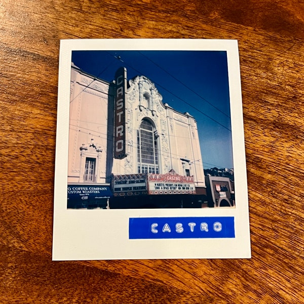 CASTRO THEATER - Limited Edition Original Polaroid Instant Film Print #1/1 - Framed or Unframed/Ready-to-Frame - San Francisco, California