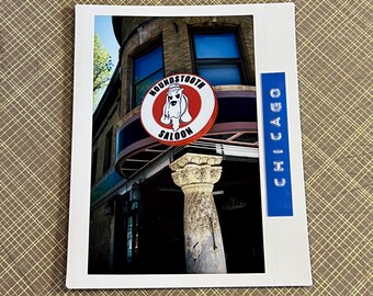 HOUNDSTOOTH SALOON, Chicago - Limited Edition Original Instant Film #1/1 - Unframed/Ready-to-Frame - Wrigleyville, Lakeview Bar Photography