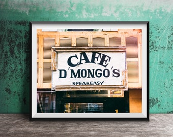 Detroit Photography Print - Original Wall Art Photo - Modern Photography - Unframed Decor - CAFE D'MONGO'S SPEAKEASY