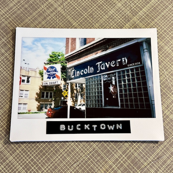 LINCOLN TAVERN, Bucktown, Chicago - Limited Edition Original Instant Film Print #1/1 - Unframed/Ready-to-Frame - Chicago Bar Photography