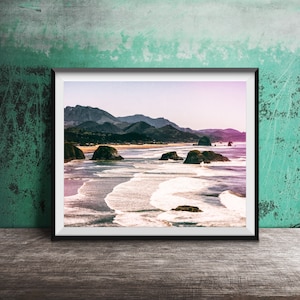 CANNON BEACH, OREGON Wall Art - Unframed Photography Print - Haystack Rock, Pacific Northwest, Oregon Coast