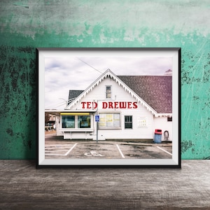 TED DREWES FROZEN Custard - Stampa fotografica senza cornice di St. Louis - Foto artistica da parete di un vecchio negozio di dolciumi - Decorazione da cucina, St. Louis, Missouri