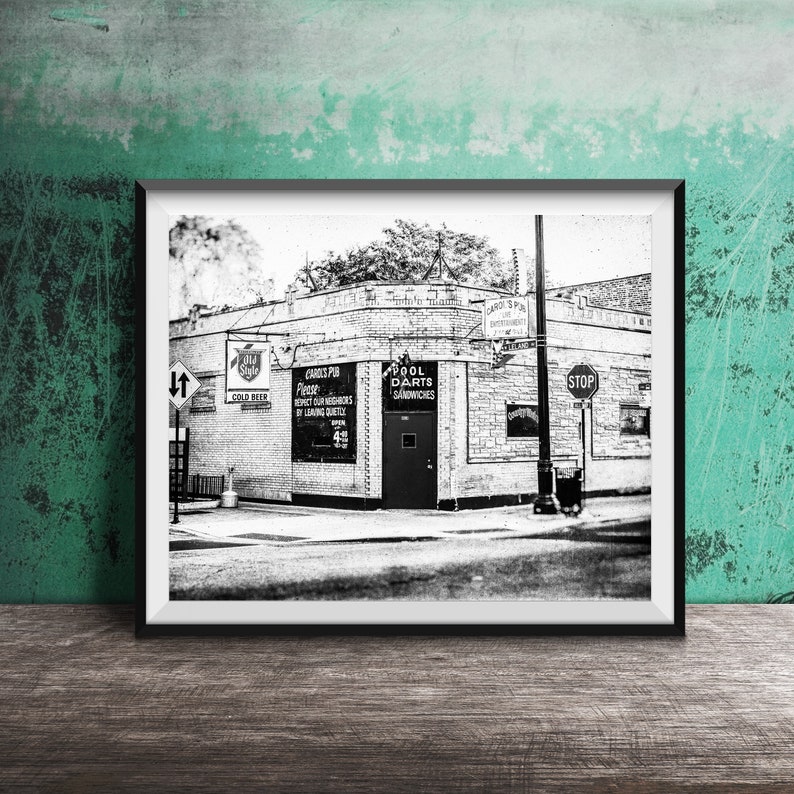 Carol's Pub Uptown, Chicago Unframed Photography Print Chicago Wall Art Chicago Country Bar image 3