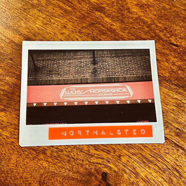 LUCKY HORSESHOE LOUNGE, Chicago - Limited Edition Original Instant Film #1/1 - Unframed/Ready-to-Frame - Lakeview Chicago Instax Photography