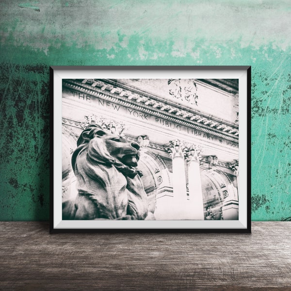 New York Public Library - NYC Sign - New York City Architecture - NYC Photography Print - Unframed Wall Art