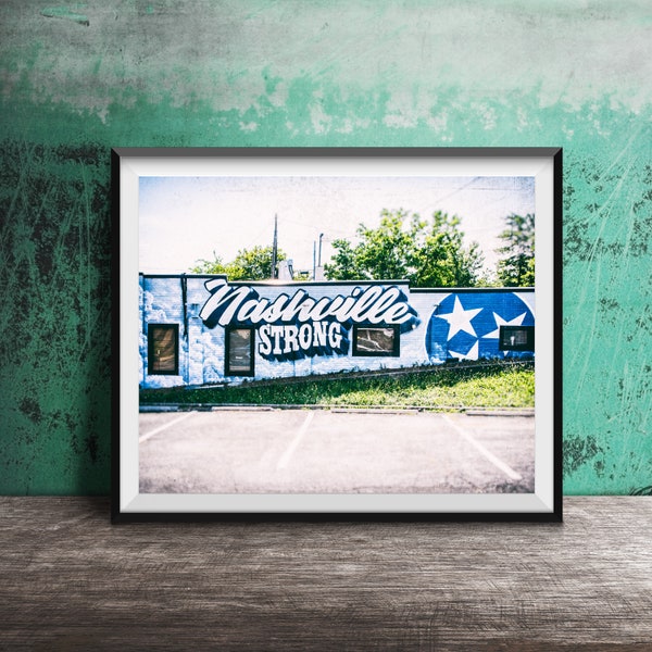 Nashville Mural Wall Art Etsy