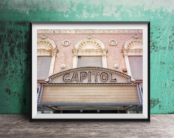 TEATR CAPITOL, MACON, Georgia – Nieoprawiona odbitka fotograficzna – Georgia Photography