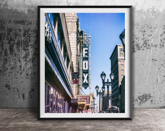 FABULOUS FOX THEATRE, St. Louis, Missouri - Unframed St. Louis Photography Print - Theater Sign Photo, Kitchen Decor