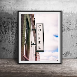 COFFEE - Kitchen Wall Art - Breakfast Sign Photography - Unframed Modern Photo Print - Home Decor - Coffee Shop