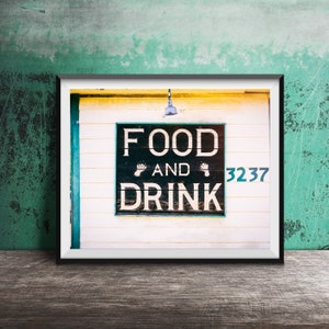 FOOD and Drink, Bear Paw Wall Art Unframed Photography Print Restaurant, Kitchen, Dive Bar Sign Food Cocktails image 1