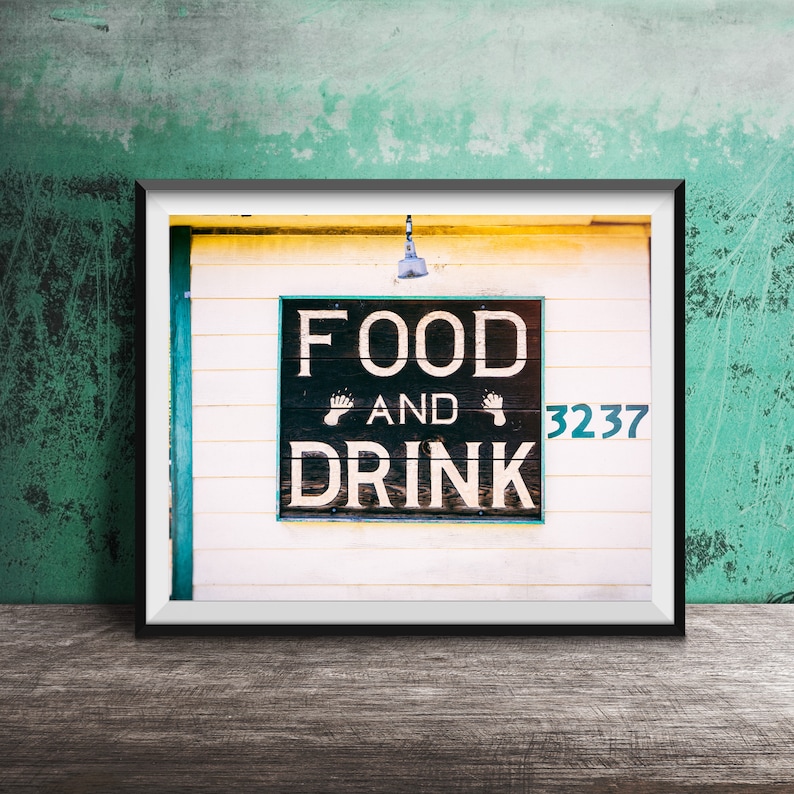 FOOD and Drink, Bear Paw Wall Art Unframed Photography Print Restaurant, Kitchen, Dive Bar Sign Food Cocktails image 1