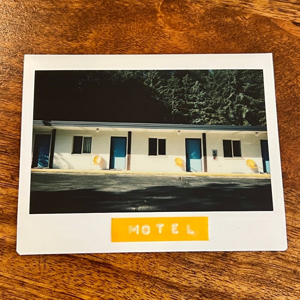 MOTEL - Limited Edition Original Instant Film Photo #1/1 - Unframed/Ready-to-Frame - Vintage Roadside Retro Motel Photograph