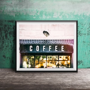 COFFEE - Kitchen Wall Art - Breakfast Sign Photography - Modern Photo Print - Home Decor - Coffee Shop