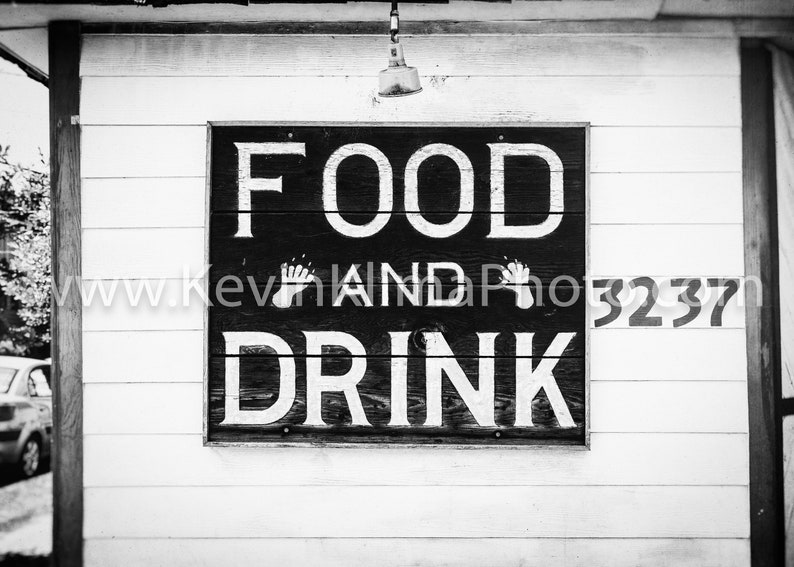 FOOD and Drink, Bear Paw Wall Art Unframed Photography Print Restaurant, Kitchen, Dive Bar Sign Food Cocktails image 4