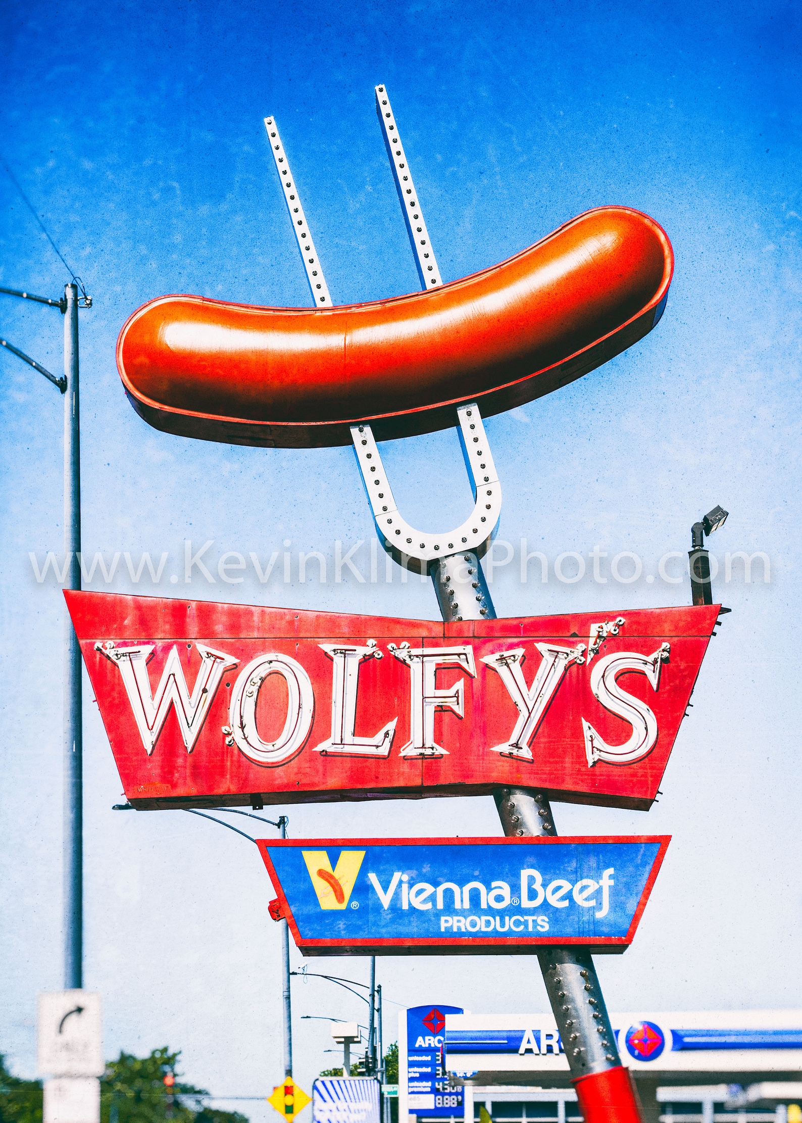 Wolfy Sign WOLFY'S HOT DOGS - Kitchen Art - Chicago Hot Dogs - Art Photography ...