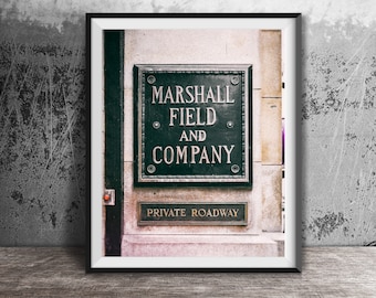 MARSHALL FIELD & COMPANY - Chicago Photography Print - Unframed Wall Art - Downtown Chicago Wall Art