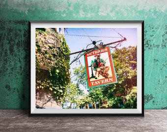 Guthrie&#39;s Tavern, Lakeview, Chicago Wall Art - Unframed Chicago Sign Photography Print - Chicago Wall Art - Chicago Photography
