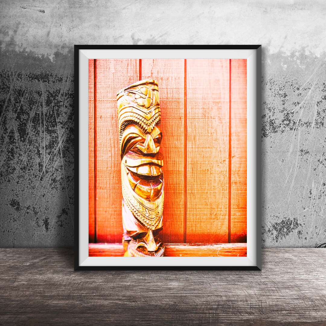 Tiki Portraits Print Set, All Four Deluxe Matted Prints