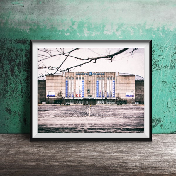 UNITED CENTER - Chicago Bulls / Blackhawks Photography - Art Print Photo - West Side Chicago Sports Print