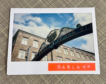 GASLAMP QUARTER - Limited Edition Original Instant Film Photo #1/1 - Unframed/Ready-to-Frame - San Diego, California Photography
