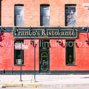 FRANCO'S RISTORANTE, Chicago Wall Art Unframed Chicago Photography ...
