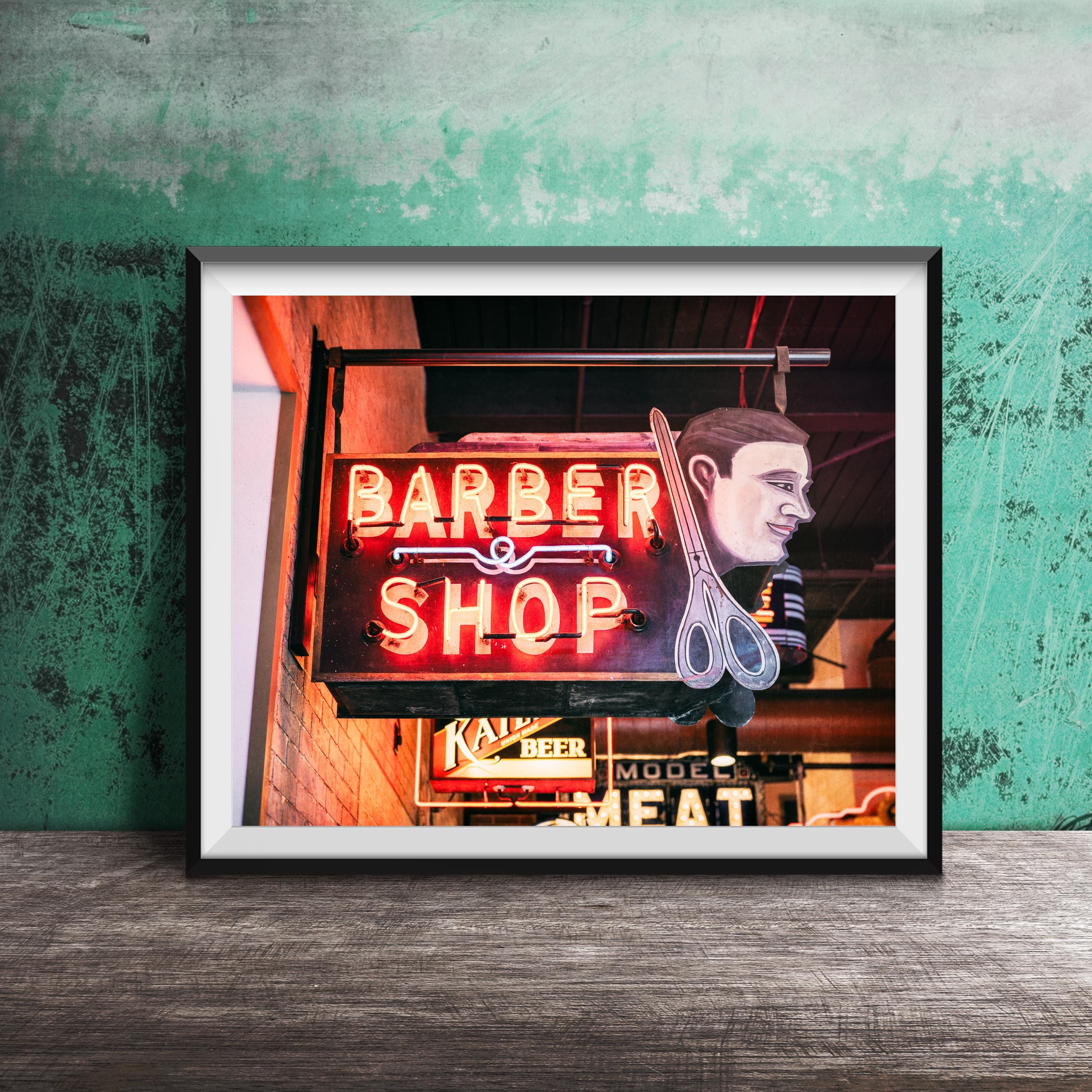 Old Barber Shop Sign - Etsy
