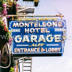 New Orleans Photography, Wall Art NOLA Photo Unframed Print French Quarter Photography Hotel Monteleone Garage, NOLA Architecture image 2