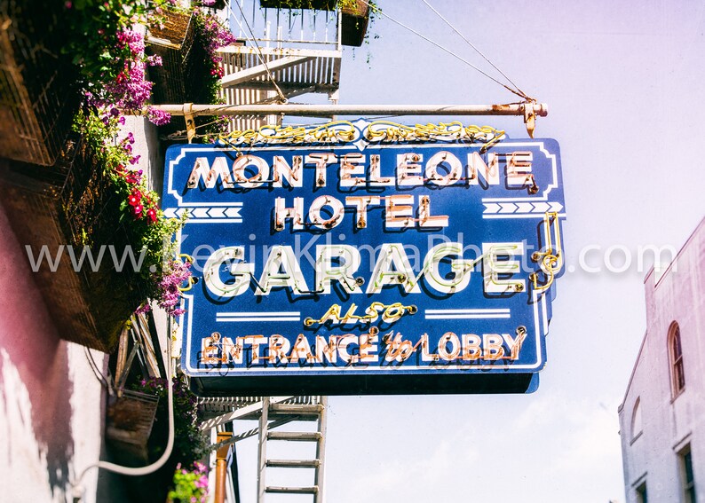 New Orleans Photography, Wall Art NOLA Photo Unframed Print French Quarter Photography Hotel Monteleone Garage, NOLA Architecture image 2