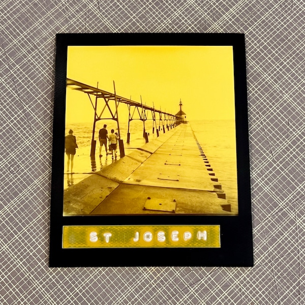 MICHIGAN LIGHTHOUSE - Limited Edition Original Polaroid Instant Film Print #1/1 - Framed or Unframed/Ready-to-Frame - St. Joseph, Michigan