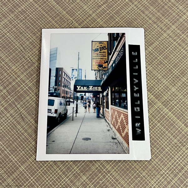 YAKZIES, Chicago - Limited Edition Original Instant Film #1/1 - Unframed/Ready-to-Frame - Wrigleyville, Lakeview, Instax Film Photography