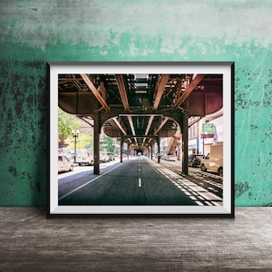 Chicago Elevated Train Tracks - Unframed Photography Print - CTA El Tracks, Chicago, Illinois