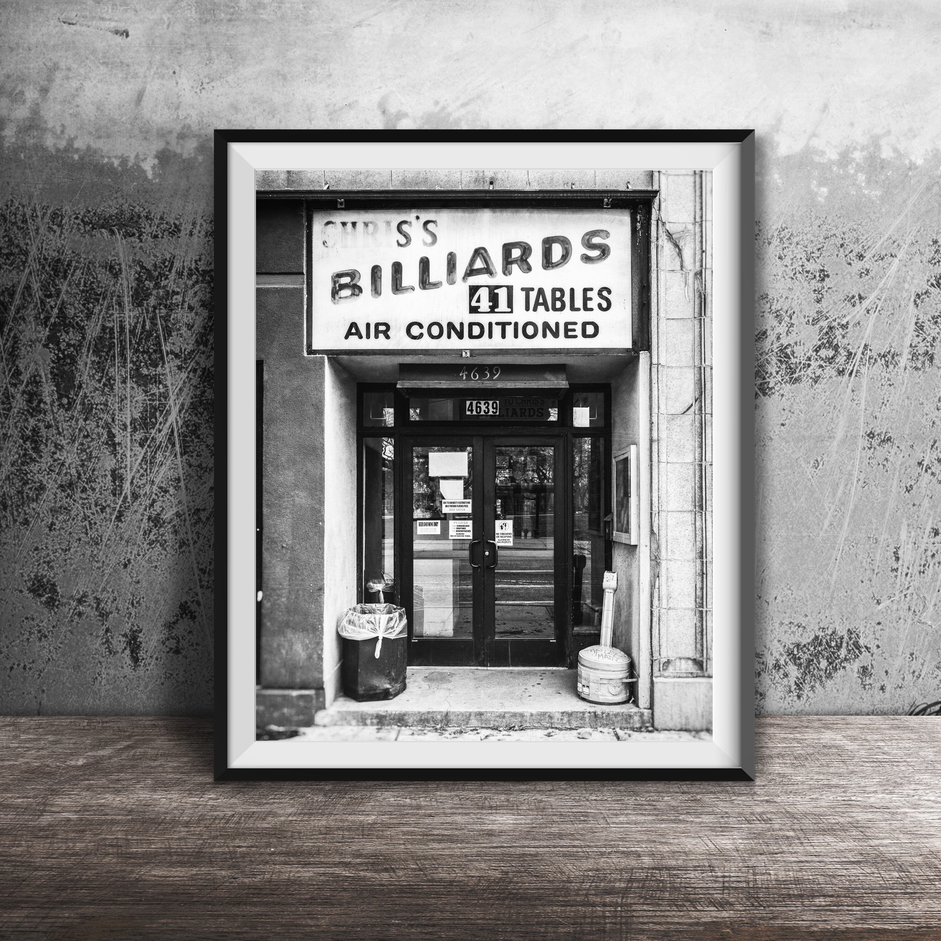 クリスのビリヤード - シカゴ、ポーテージパーク - フレームなしの写真