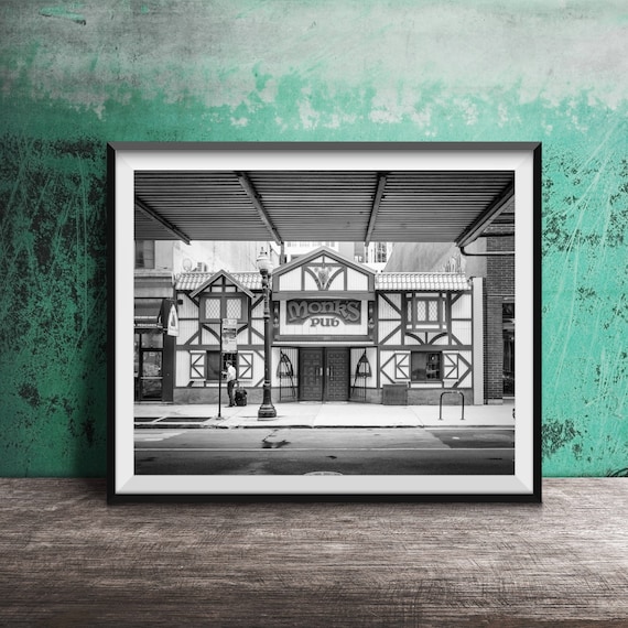 Monks Pub Chicago Loop Dive Bar Chicago Photography Print Etsy