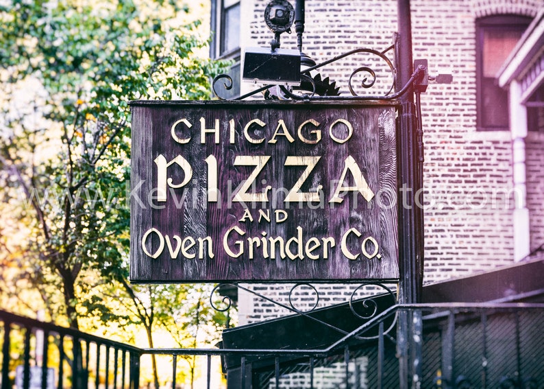 Chicago Pizza and Oven Grinder Co Lincoln Park Chicago Etsy