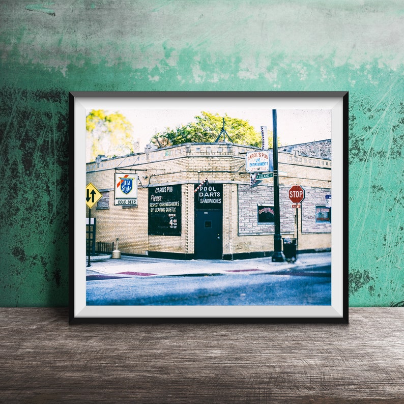 Carol's Pub Uptown, Chicago Unframed Photography Print Chicago Wall Art Chicago Country Bar image 1